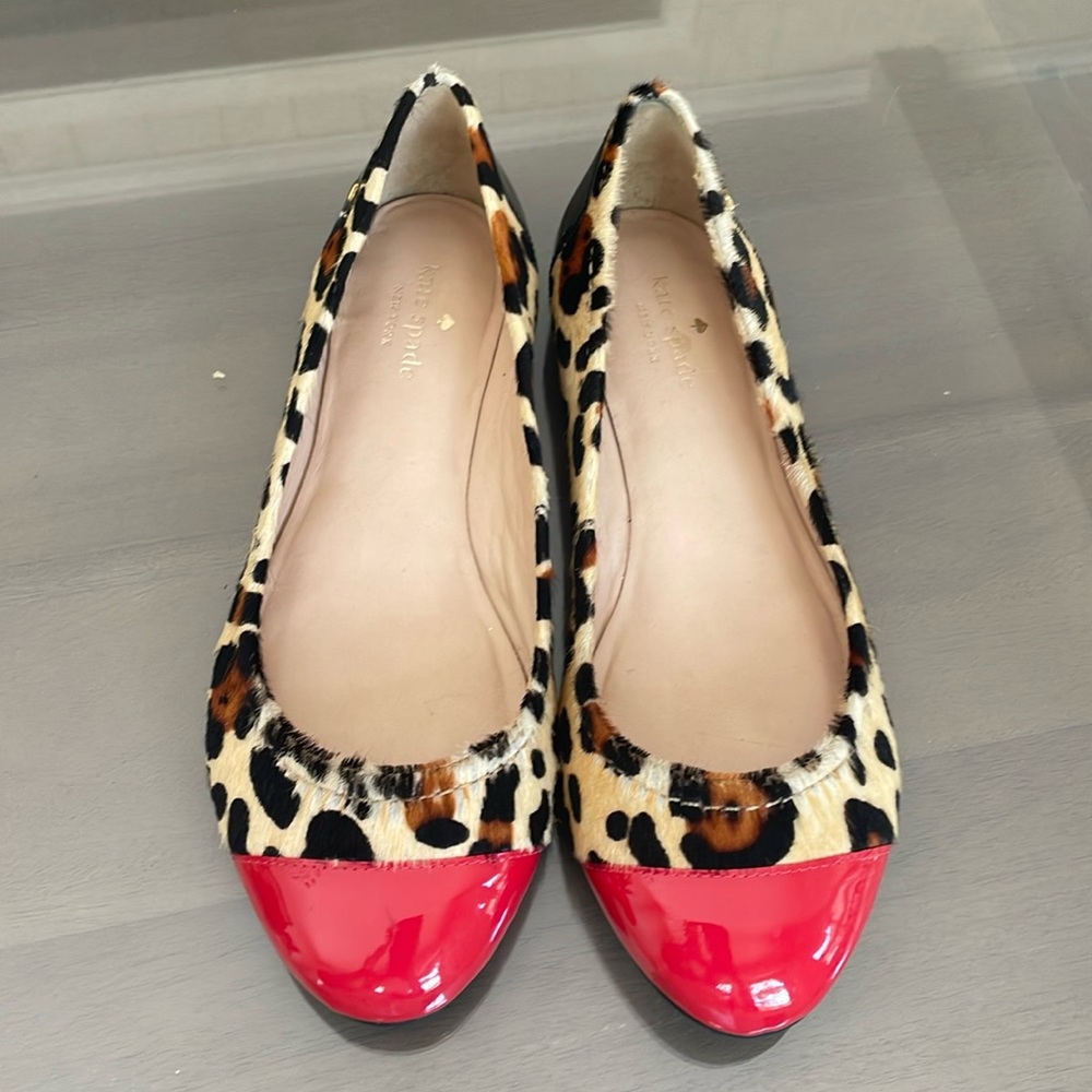 Kate Spade Cheetah Ballet Flats Size 9